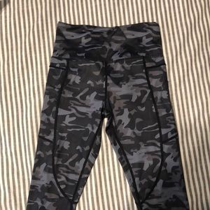 ZYIA Black and Gray Camo Leggings